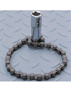 Chiave A Catena Per Filtro Olio – 52 Nodi, Doppia Catena, 14 Cm – Attacco 12,5 Mm – Acciaio Antiruggine Per Manutenzione Auto