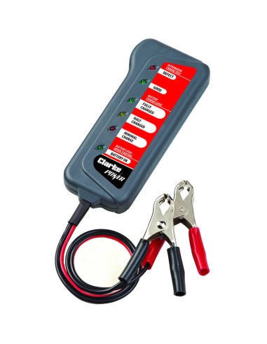 Tester 12V a LED per batterie e alternatori Clarke