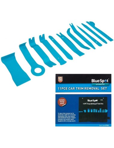 Kit utensili leverini per smontare pannelli, cruscotti e finiture interne auto Blue Spot