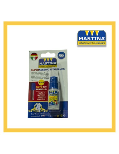 Incollatutto istantaneo flessibile liquido 12gr con pennello Mastina