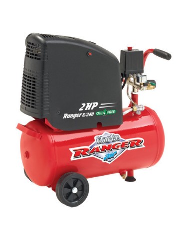 Compressore 2hp 24 litri, senza olio Ranger 6/240 Clarke