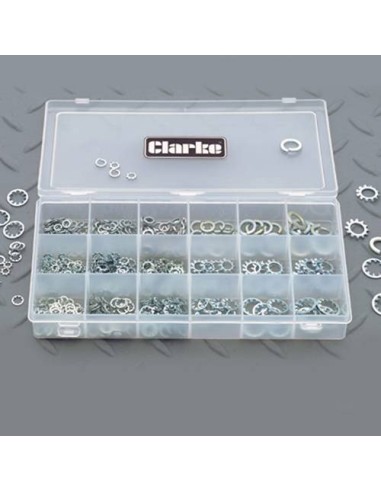 100 Rondelle Bloccanti A Stella M3 Con Denti Esterni - Acciaio Zincato Per Fissaggi Sicuri