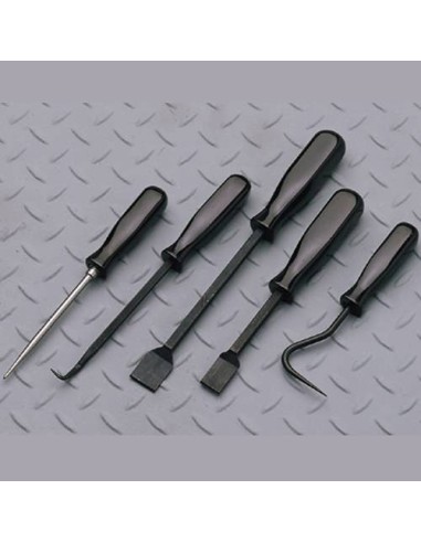 Set 5 utensili ganci leverini per guarnzioni o-ring paraolio tubi radiatore Clarke