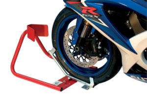 Bloccaruota automatico moto con ruote 16-21" Omcrop BL-06 per parcheggiare trasportare moto senza cavalletto